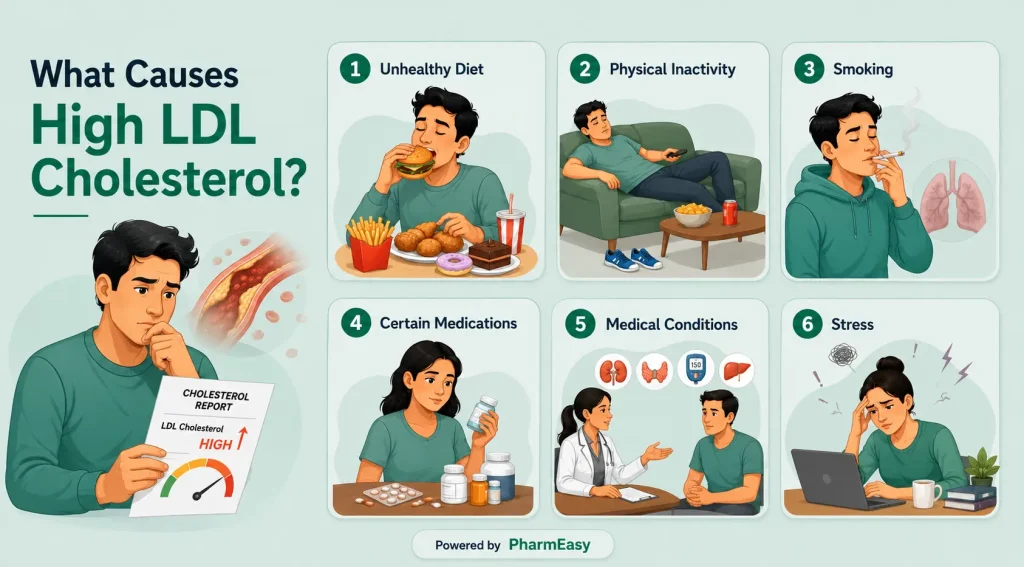 causes of high ldl cholesterol