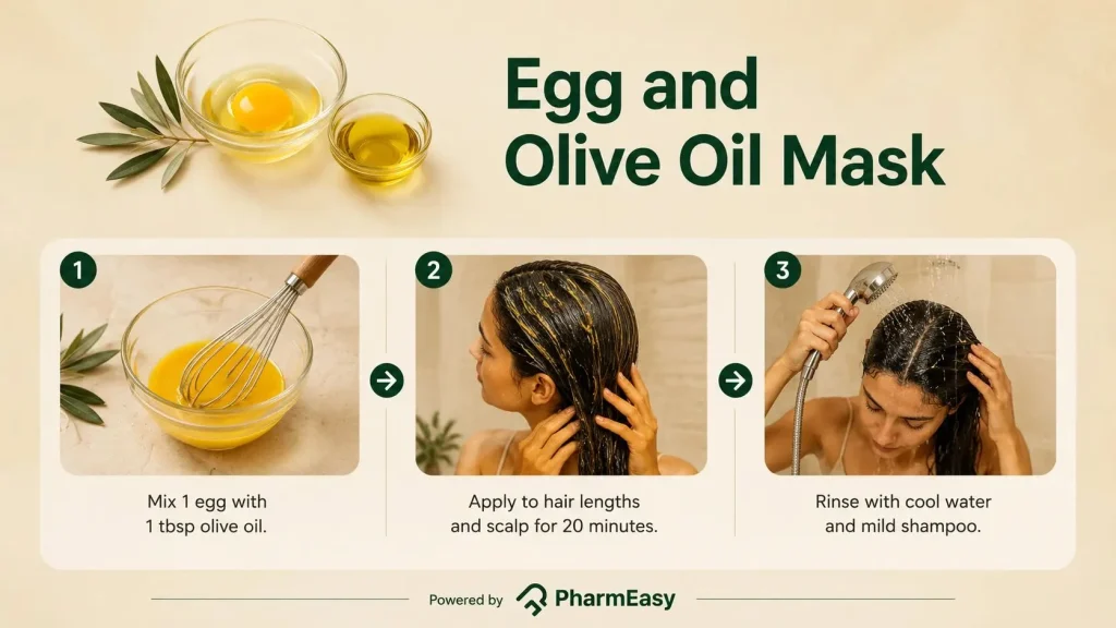 Egg and Olive Oil Mask
