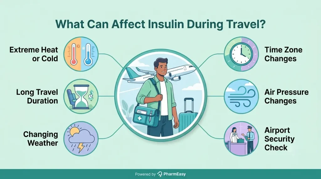 What Can Affect Insulin During Travel?