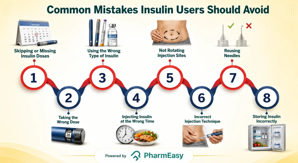 common mistakes insulin usesrs should avoid 