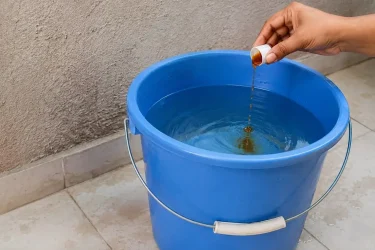 disinfectant to the bathwater