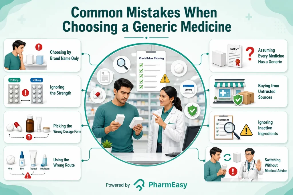 Common Mistakes People Make When Choosing a Generic Medicine