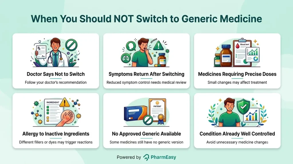 When You Should NOT Switch to Generic Medicine