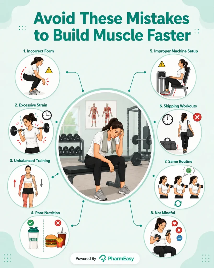 Common Mistakes That Slow Muscle Gain