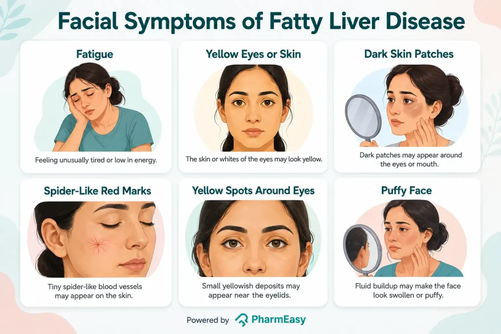 Facial Symptoms of Fatty Liver Disease
