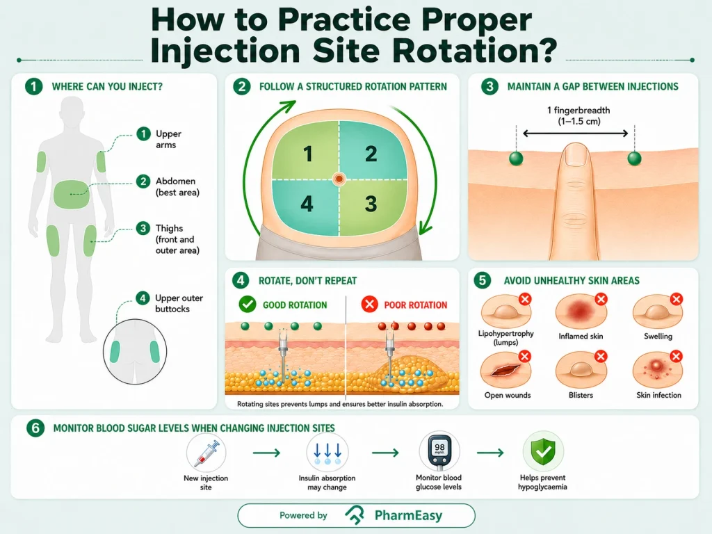 How to Practice Proper Injection Site Rotation?