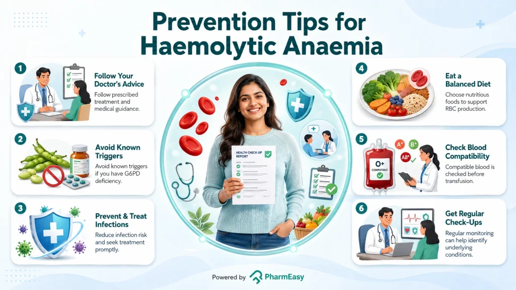 prevention tips for haemolytic anaemia